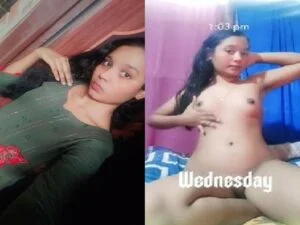 Small boobs 18 year teen college girlfriend viral nude selfie