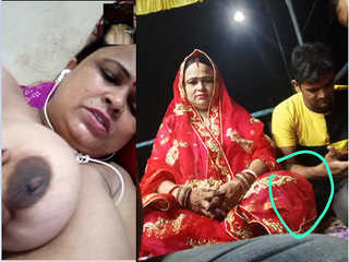 desitales2 com latest sex mms Desi Aunty Show her Boobs and Pussy to Young Nephew
