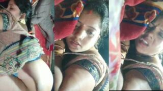 Indian viral porn mms Busty ass Rajasthani village wife fucked from behind by husband
