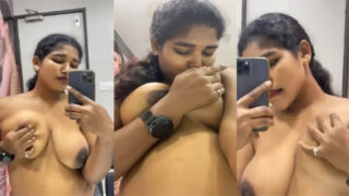 Hubmasa sex mms Desi Hot Tamil Wife Pressing Boobs Viral Video