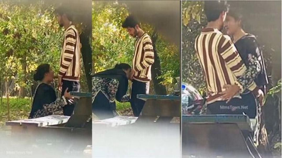 Desi College Lovers Outdoor Blowjob Secretly Captured Viral Hidden Cam MMS