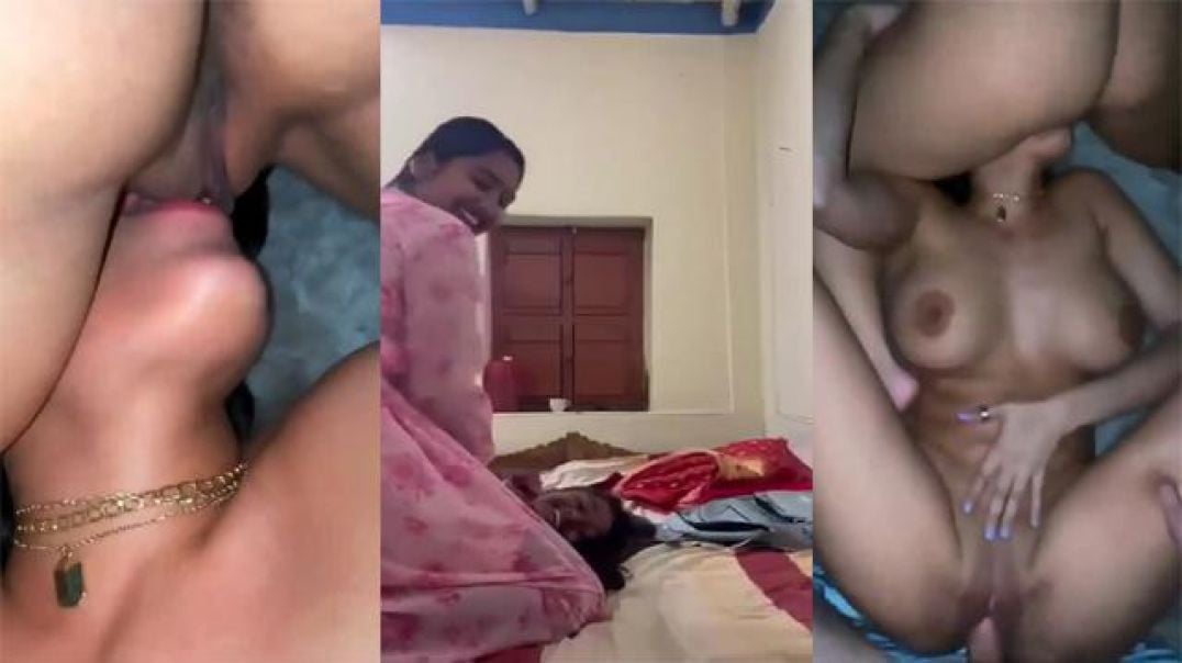 Two Horny Muslim Sister Threesome Sex with One Servant Boy MMS