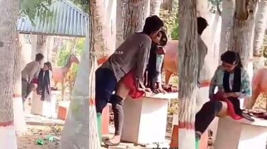 Kanpur college girl fucking with bf in public park viral sercret recording mms video