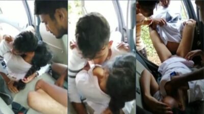 Desi Hot College Girl Gangbang In Car with lover and his friends new sex mms